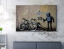 Wallity WY19 Banksy Lienzo Decorativo enmarcado 50 x 70 cm